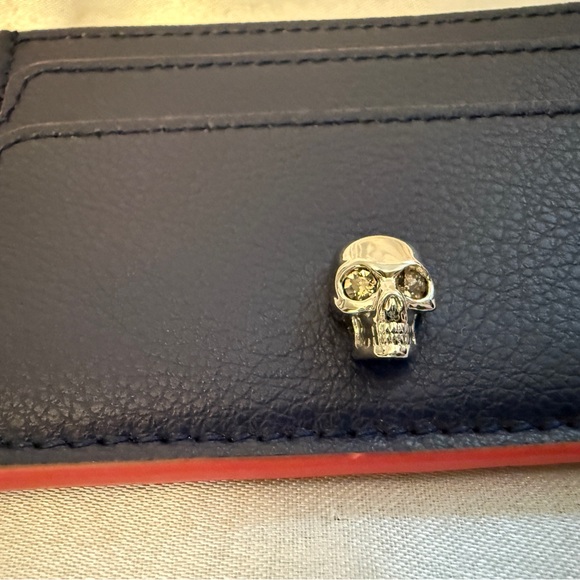 Authentic Alexander McQueen Black Leather Bag and Card Holder - Picture 11 of 12